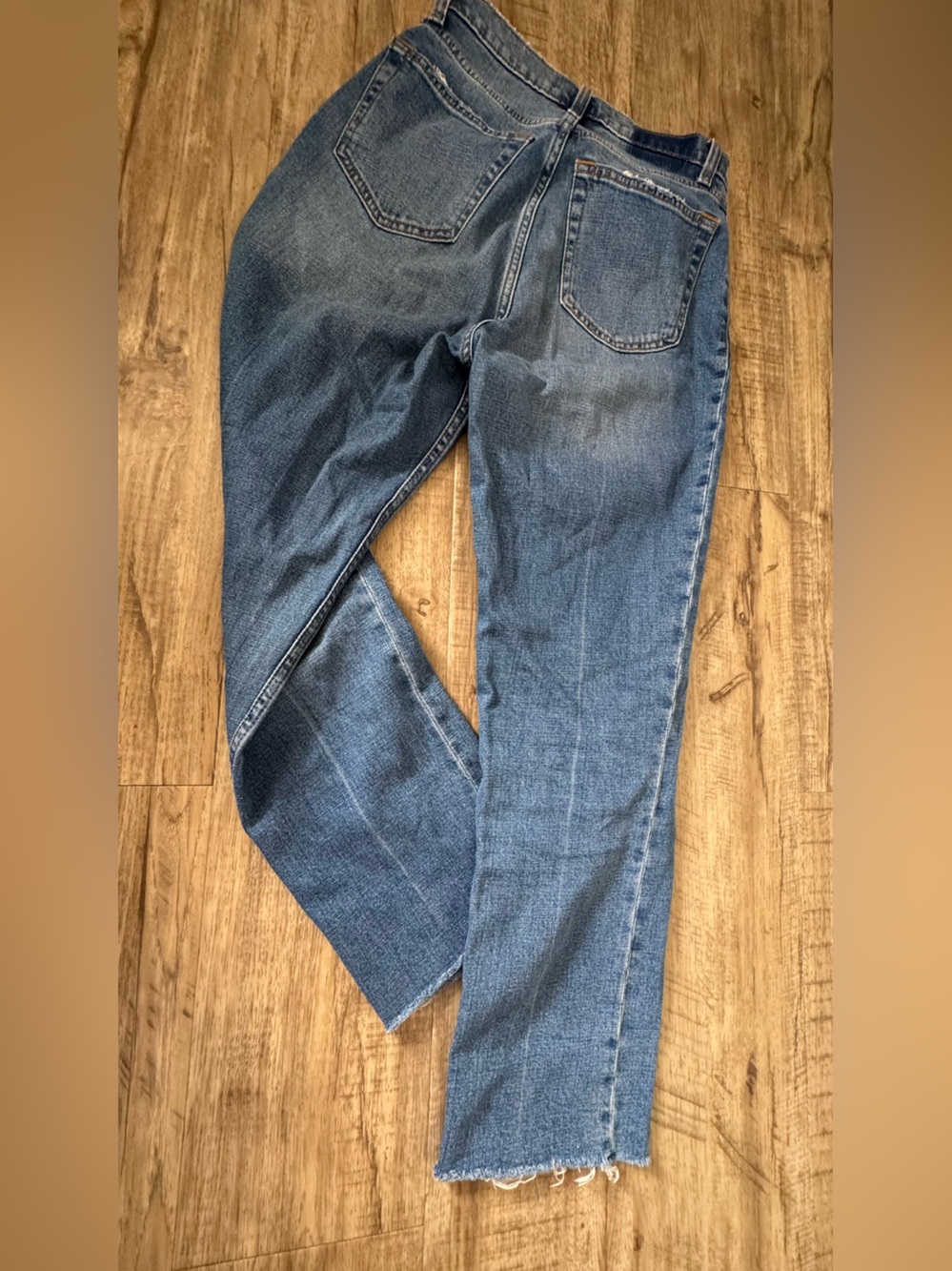 Abercrombie & Fitch Blue Straight-Leg Jeans - Picture 3 of 3